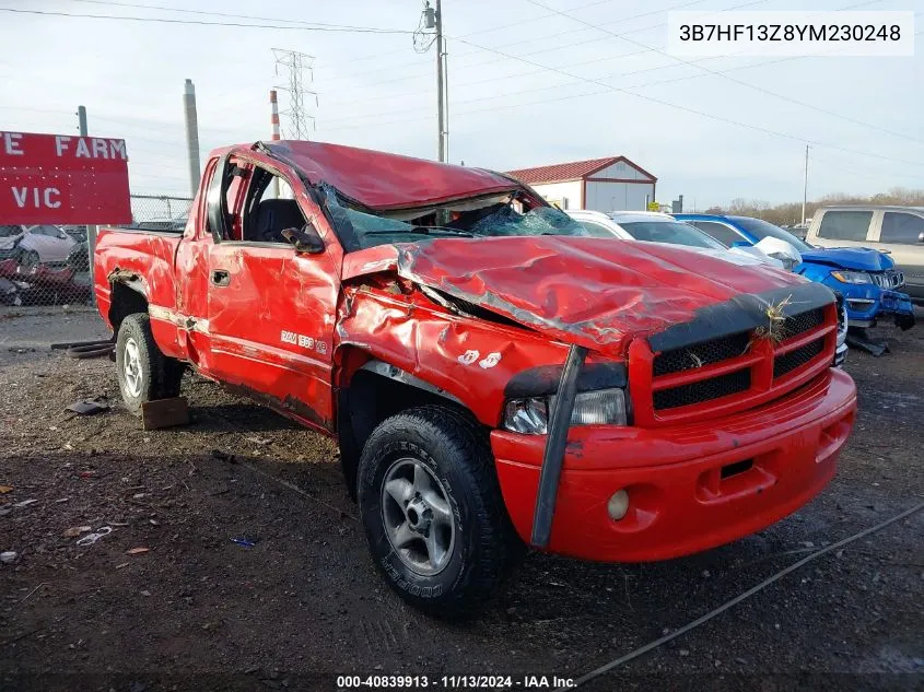 3B7HF13Z8YM230248 2000 Dodge Ram 1500 St