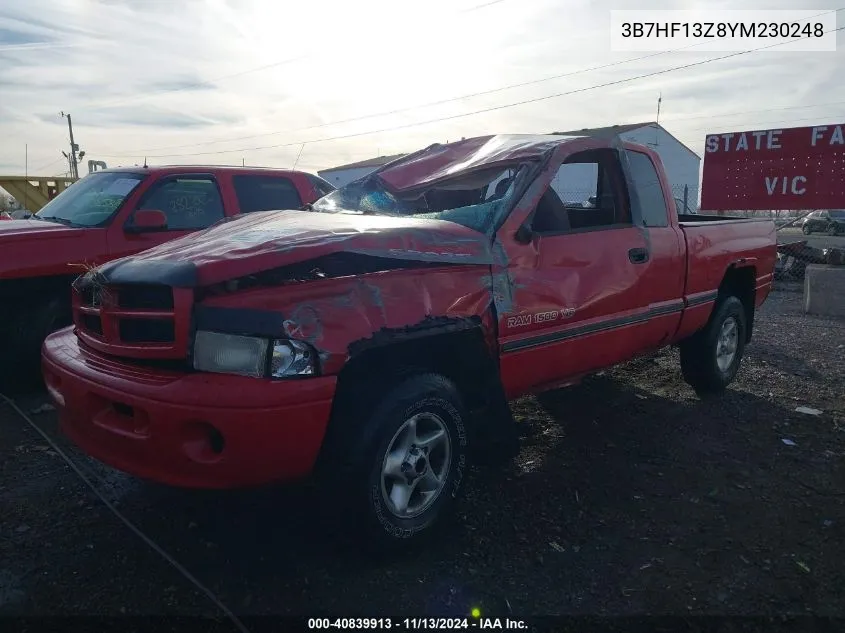 3B7HF13Z8YM230248 2000 Dodge Ram 1500 St