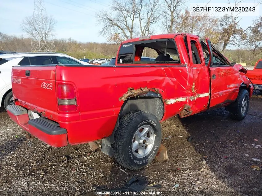 3B7HF13Z8YM230248 2000 Dodge Ram 1500 St