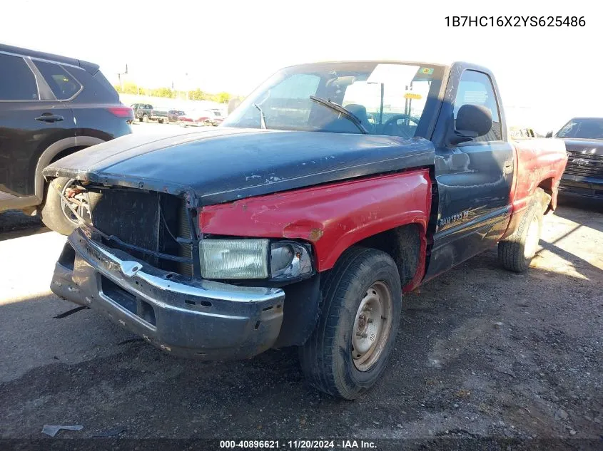 2000 Dodge Ram 1500 St/Ws VIN: 1B7HC16X2YS625486 Lot: 40896621