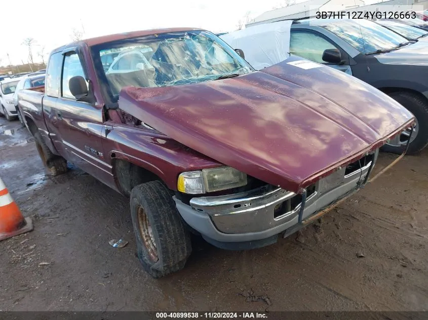 2000 Dodge Ram 1500 St VIN: 3B7HF12Z4YG126663 Lot: 40899538