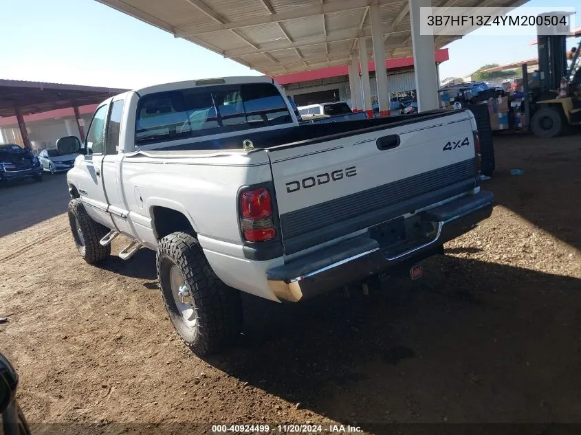 2000 Dodge Ram 1500 St VIN: 3B7HF13Z4YM200504 Lot: 40924499