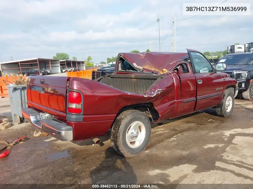 3B7HC13Z71M536999 2001 Dodge Ram 1500 St