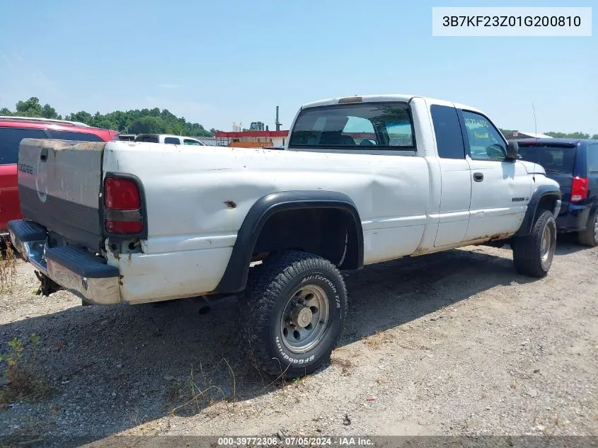 2001 Dodge Ram 2500 St VIN: 3B7KF23Z01G200810 Lot: 39772306