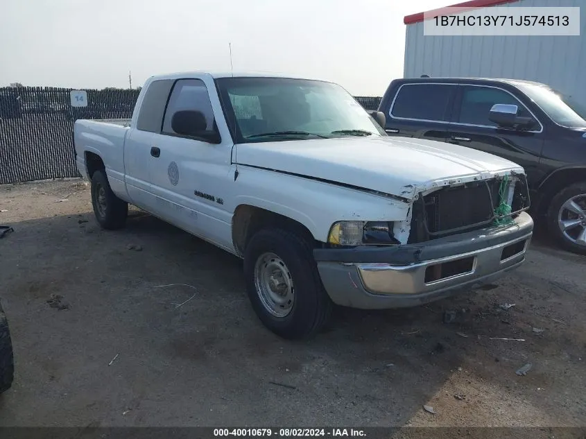 2001 Dodge Ram 1500 St VIN: 1B7HC13Y71J574513 Lot: 40010679