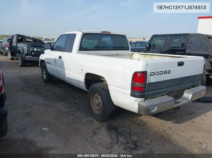 2001 Dodge Ram 1500 St VIN: 1B7HC13Y71J574513 Lot: 40010679