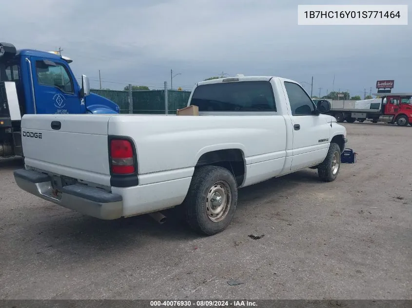 2001 Dodge Ram 1500 St VIN: 1B7HC16Y01S771464 Lot: 40076930