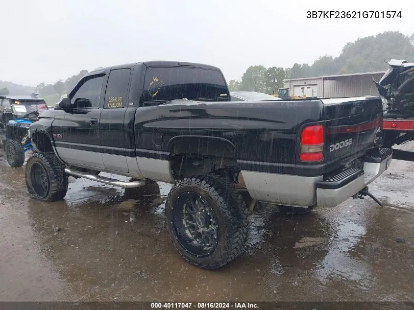 3B7KF23621G701574 2001 Dodge Ram 2500 St