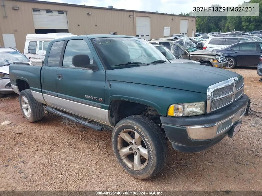 2001 Dodge Ram 1500 St VIN: 3B7HF13Z91M524201 Lot: 40125146