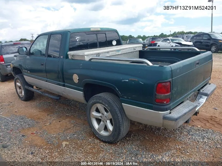 3B7HF13Z91M524201 2001 Dodge Ram 1500 St