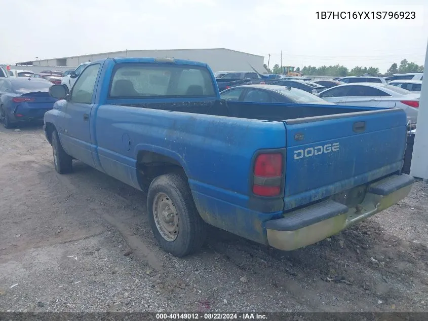 2001 Dodge Ram 1500 St VIN: 1B7HC16YX1S796923 Lot: 40149012