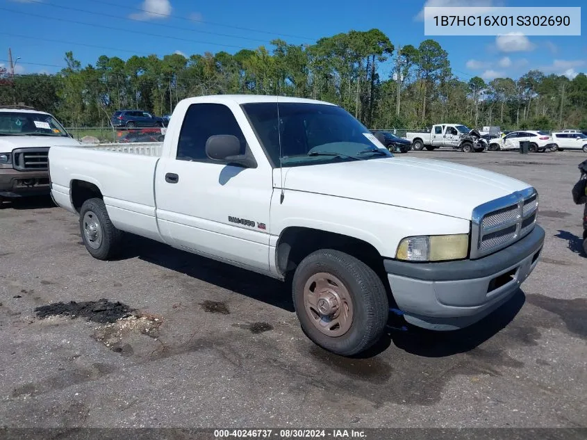 2001 Dodge Ram 1500 St/Work Special VIN: 1B7HC16X01S302690 Lot: 40246737