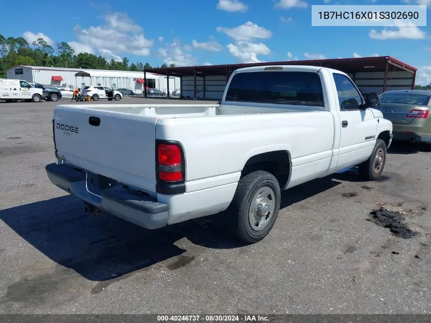 2001 Dodge Ram 1500 St/Work Special VIN: 1B7HC16X01S302690 Lot: 40246737