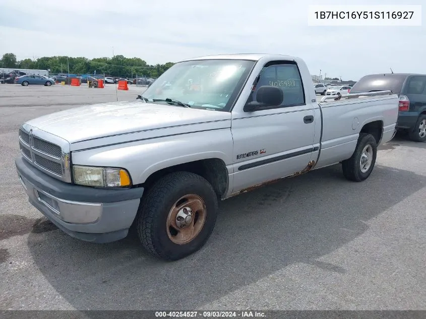 2001 Dodge Ram 1500 St VIN: 1B7HC16Y51S116927 Lot: 40254527