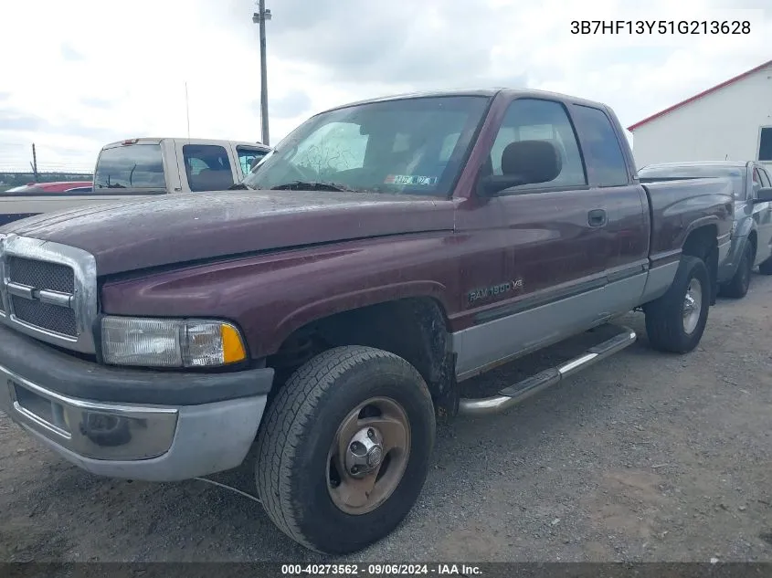 2001 Dodge Ram 1500 St VIN: 3B7HF13Y51G213628 Lot: 40273562