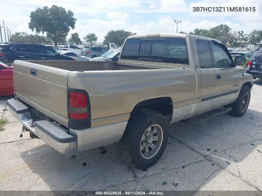 2001 Dodge Ram 1500 St VIN: 3B7HC13Z11M581615 Lot: 40328625