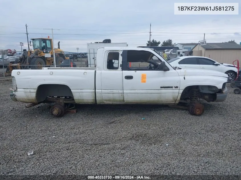 2001 Dodge Ram 2500 VIN: 1B7KF23W61J581275 Lot: 40333733