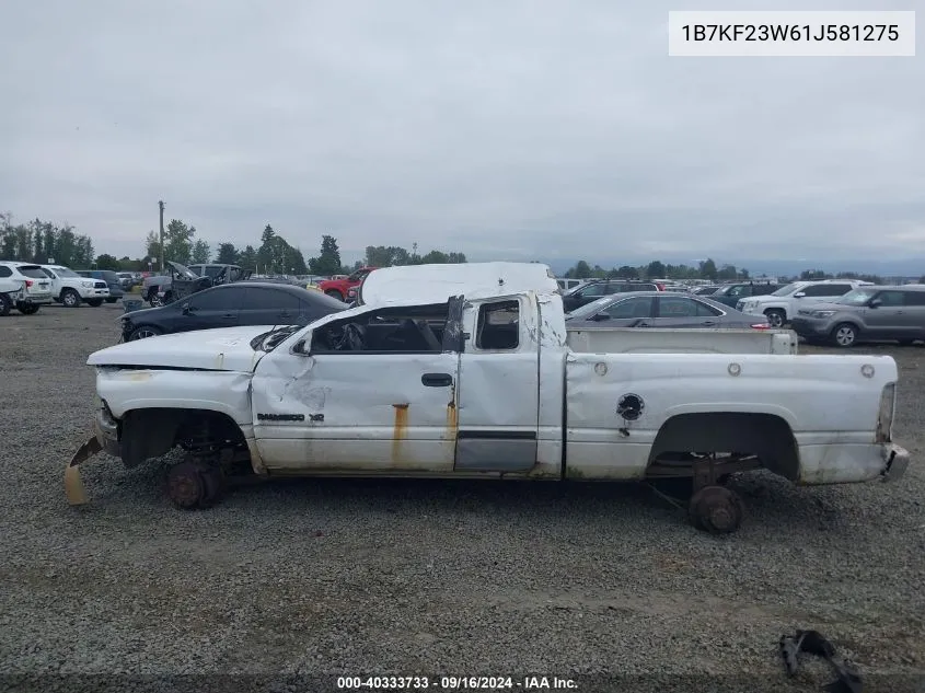 2001 Dodge Ram 2500 VIN: 1B7KF23W61J581275 Lot: 40333733