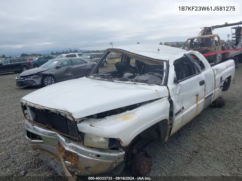 2001 Dodge Ram 2500 VIN: 1B7KF23W61J581275 Lot: 40333733