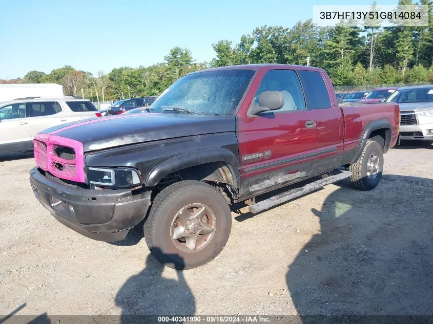 2001 Dodge Ram 1500 VIN: 3B7HF13Y51G814084 Lot: 40341990