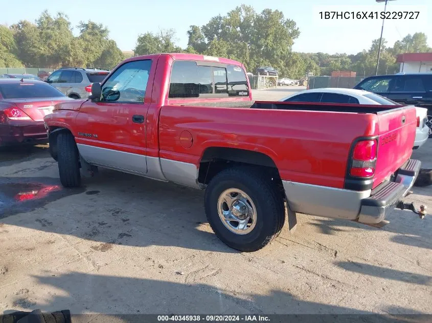 2001 Dodge Ram 1500 St/Ws VIN: 1B7HC16X41S229727 Lot: 40345938