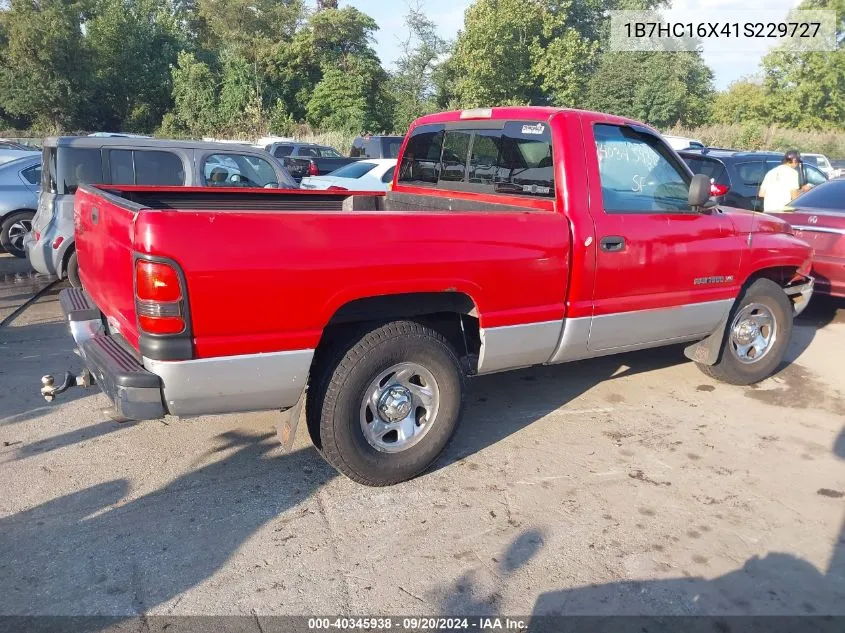 2001 Dodge Ram 1500 St/Ws VIN: 1B7HC16X41S229727 Lot: 40345938