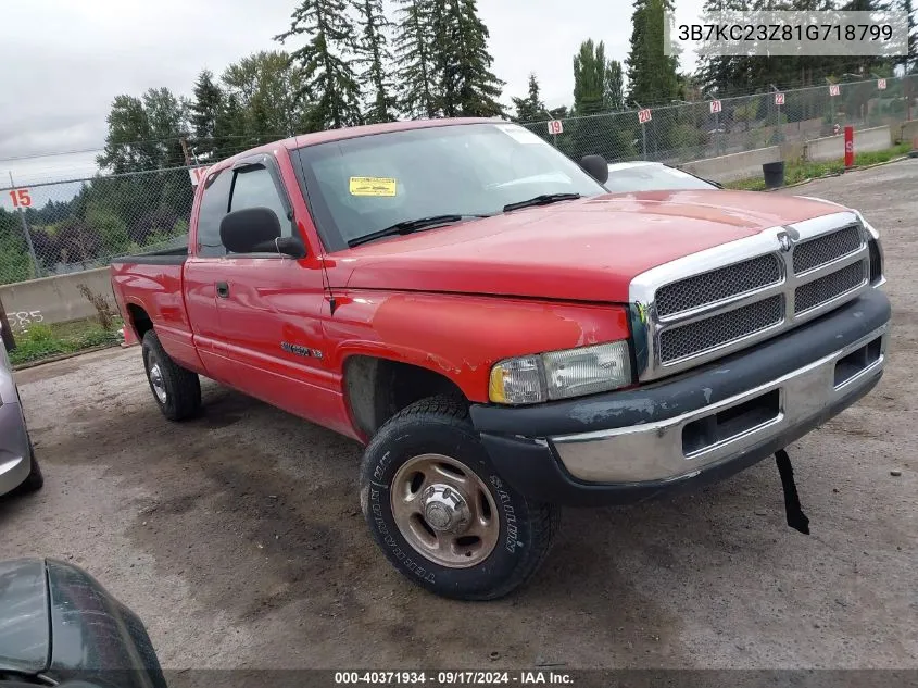 3B7KC23Z81G718799 2001 Dodge Ram 2500 St