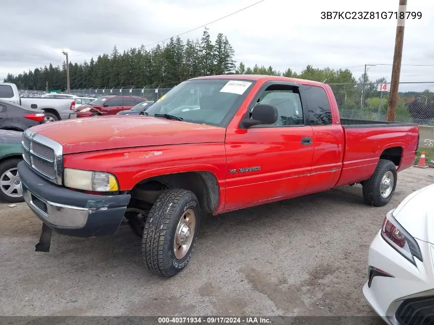 2001 Dodge Ram 2500 St VIN: 3B7KC23Z81G718799 Lot: 40371934