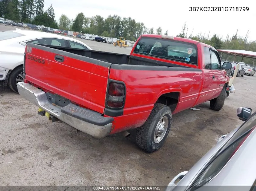 2001 Dodge Ram 2500 St VIN: 3B7KC23Z81G718799 Lot: 40371934