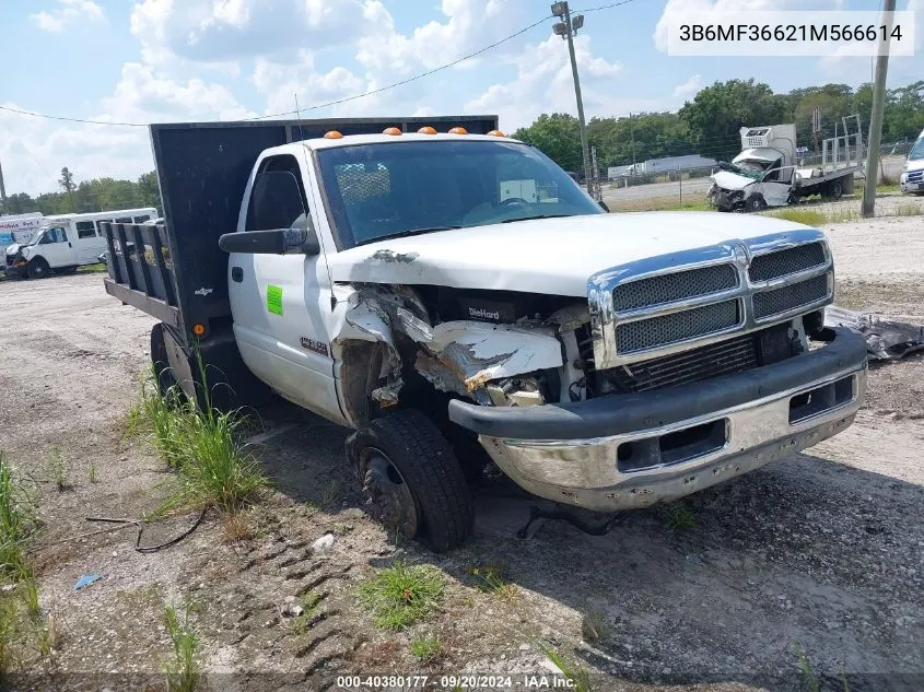 2001 Dodge Ram 3500 St VIN: 3B6MF36621M566614 Lot: 40380177