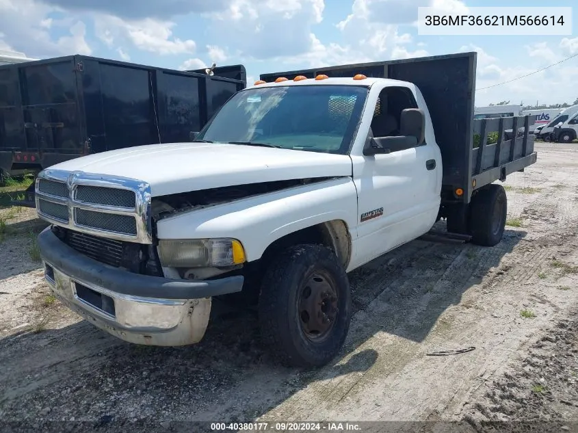 2001 Dodge Ram 3500 St VIN: 3B6MF36621M566614 Lot: 40380177