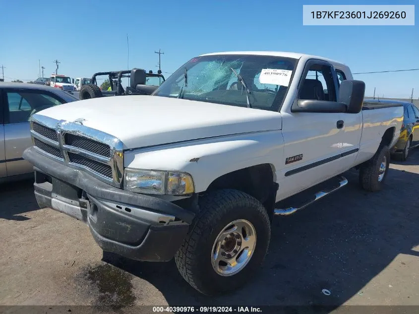 2001 Dodge Ram 2500 St VIN: 1B7KF23601J269260 Lot: 40390976