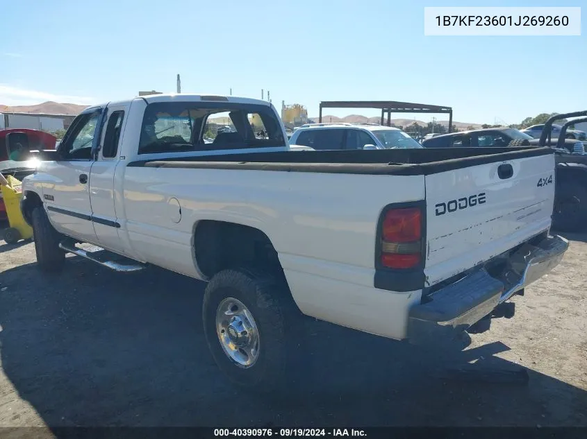 2001 Dodge Ram 2500 St VIN: 1B7KF23601J269260 Lot: 40390976