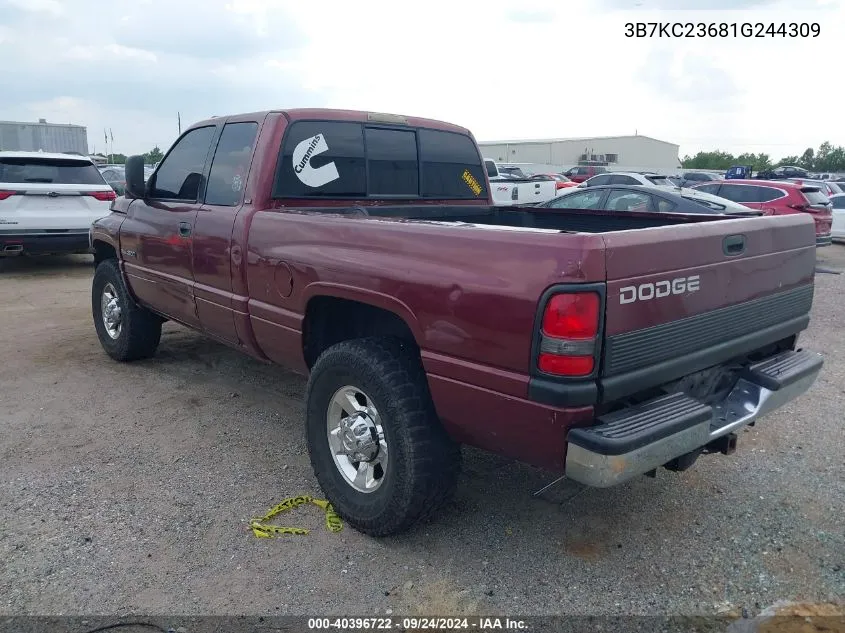 3B7KC23681G244309 2001 Dodge Ram 2500 St