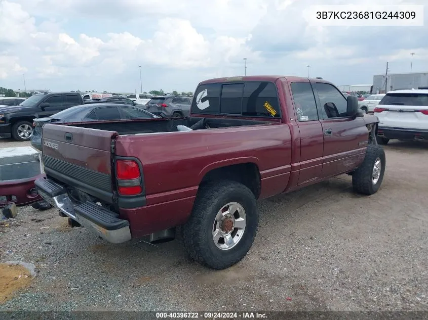 2001 Dodge Ram 2500 St VIN: 3B7KC23681G244309 Lot: 40396722