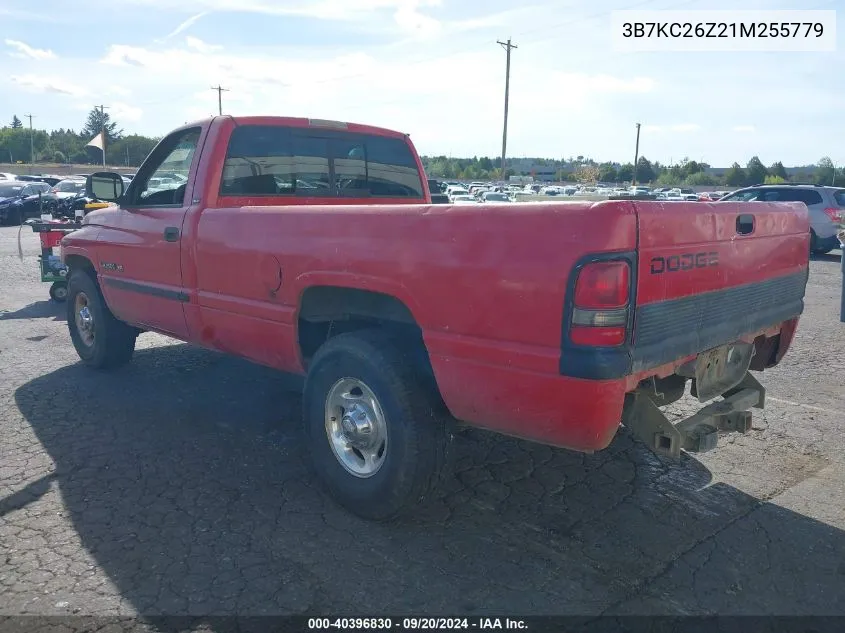 2001 Dodge Ram 2500 St VIN: 3B7KC26Z21M255779 Lot: 40396830