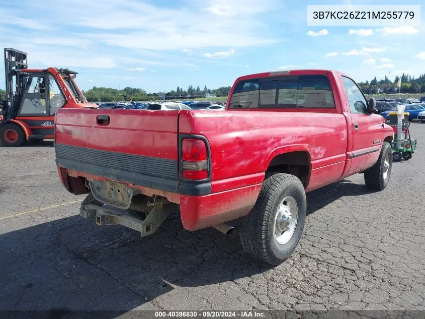 2001 Dodge Ram 2500 St VIN: 3B7KC26Z21M255779 Lot: 40396830