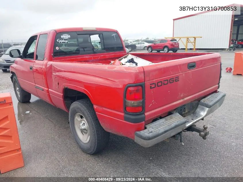 3B7HC13Y31G700853 2001 Dodge Ram 1500 St