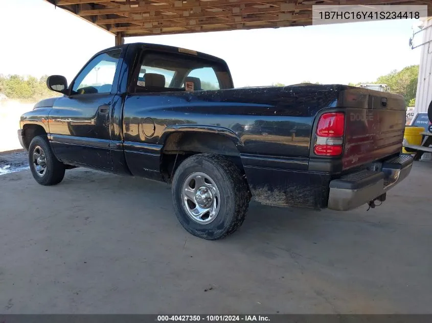 2001 Dodge Ram 1500 St VIN: 1B7HC16Y41S234418 Lot: 40427350