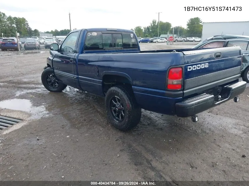 2001 Dodge Ram 1500 St VIN: 1B7HC16Y51S741473 Lot: 40434784