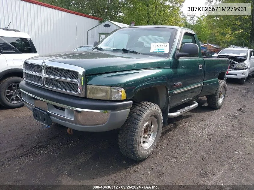 3B7KF26671M279931 2001 Dodge Ram 2500