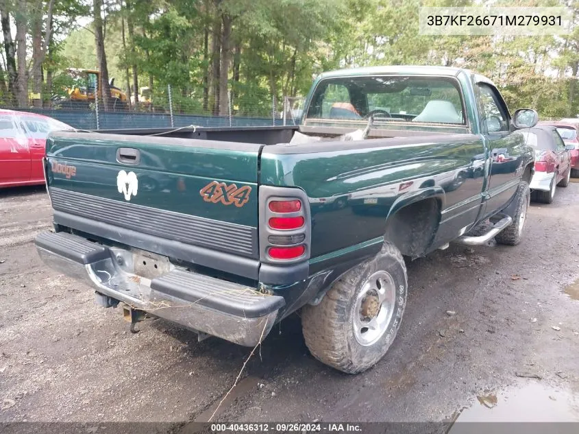 3B7KF26671M279931 2001 Dodge Ram 2500