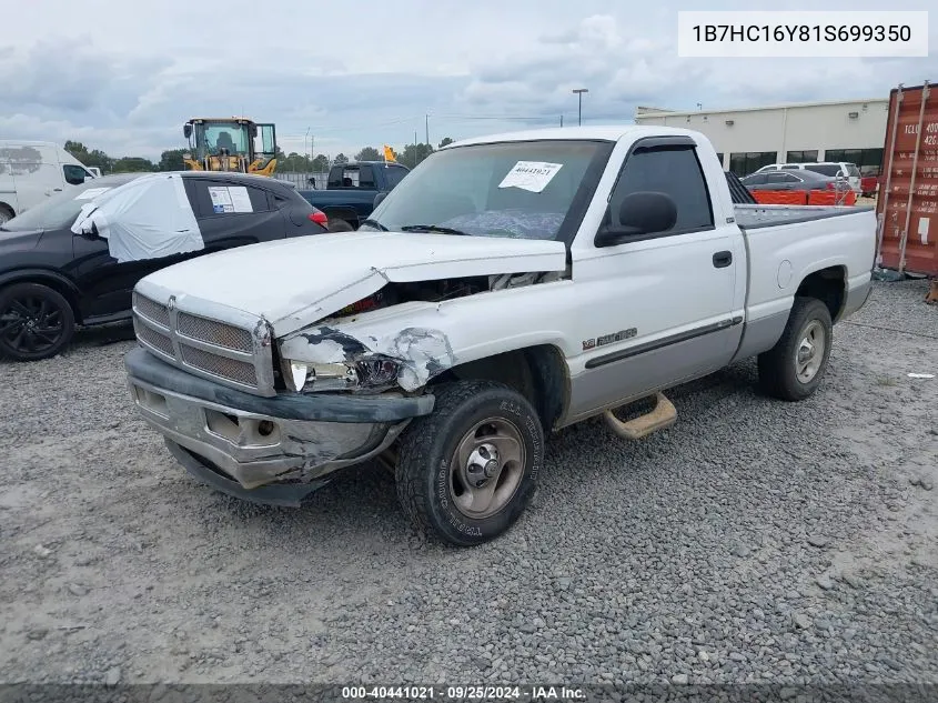 1B7HC16Y81S699350 2001 Dodge Ram 1500 St