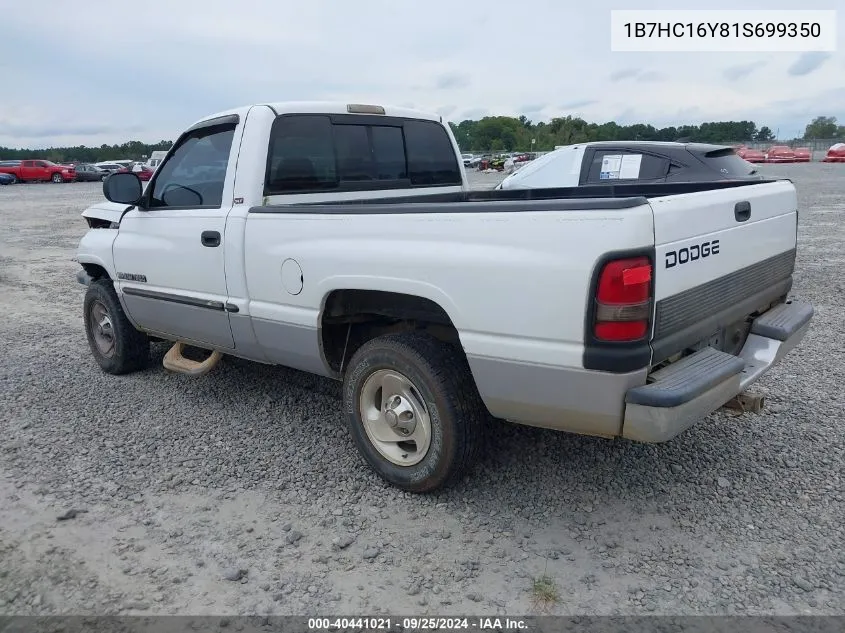 1B7HC16Y81S699350 2001 Dodge Ram 1500 St