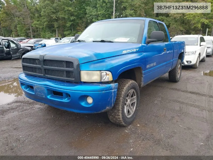 2001 Dodge Ram 1500 St VIN: 3B7HF13Z31M296888 Lot: 40445990