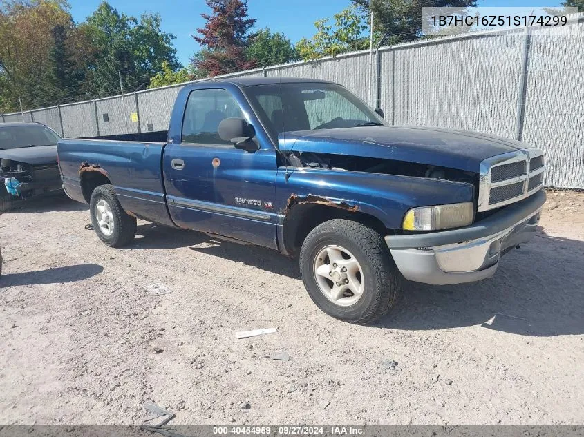 2001 Dodge Ram 1500 St VIN: 1B7HC16Z51S174299 Lot: 40454959