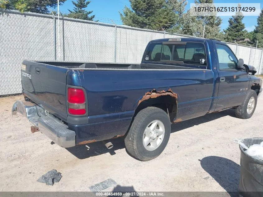 2001 Dodge Ram 1500 St VIN: 1B7HC16Z51S174299 Lot: 40454959