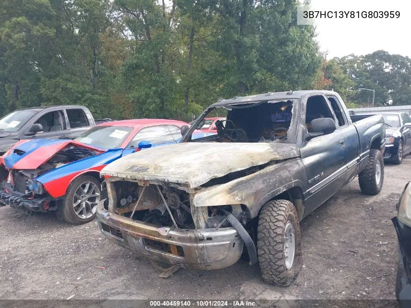 2001 Dodge Ram 1500 VIN: 3B7HC13Y81G803959 Lot: 40459140