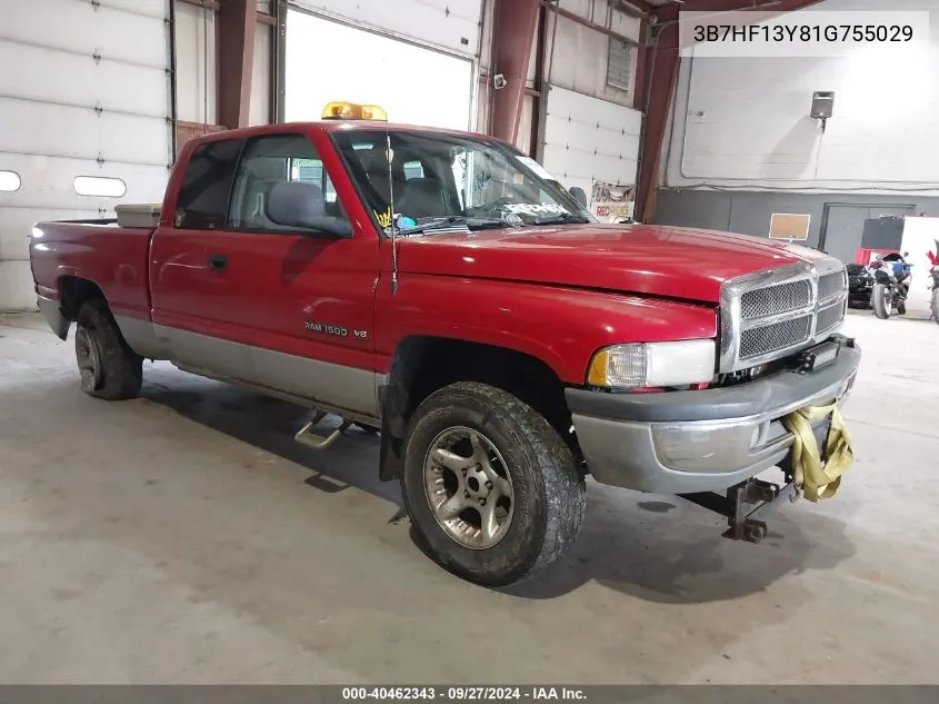 2001 Dodge Ram 1500 St VIN: 3B7HF13Y81G755029 Lot: 40462343