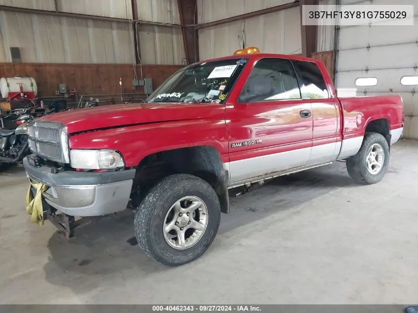 3B7HF13Y81G755029 2001 Dodge Ram 1500 St